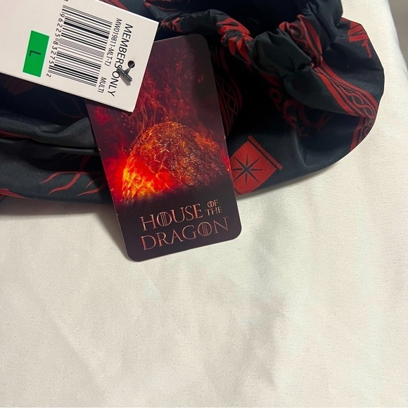 Members Only HBO Game of Thrones House of the Dragon Hooded Windbreaker Lrg NWT - Picture 11 of 15